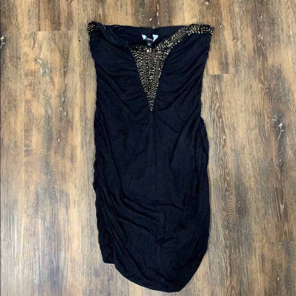 Bebe strapless bodycon stretch dress size S